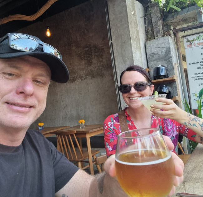 Paul and Nic in Bali
