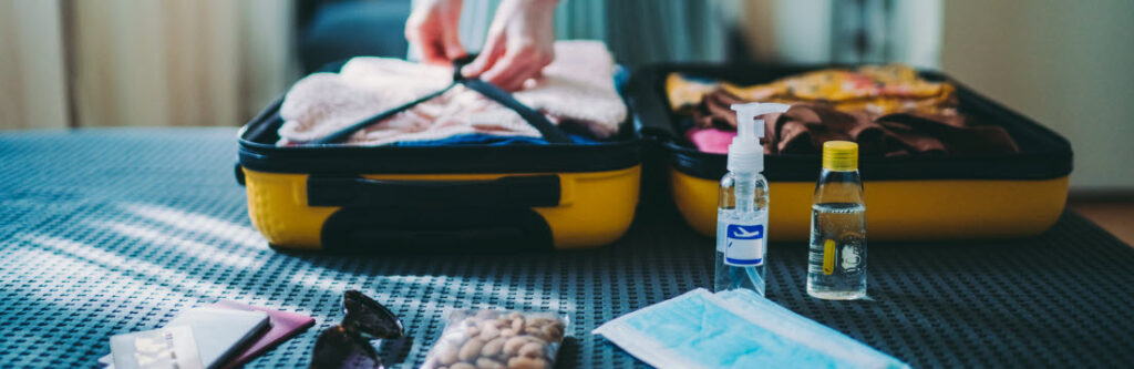 TSA-Approved Travel Bottles - packing with travel bottles