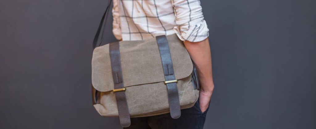 Messenger bags for travel - gray messenger bag