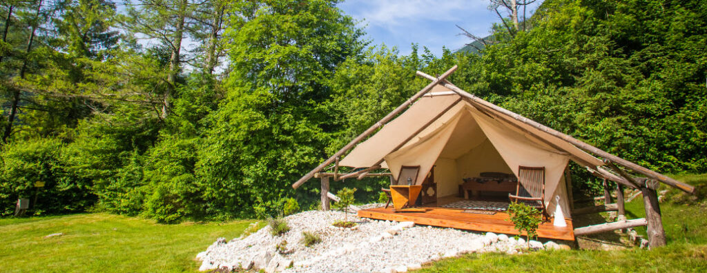 List of Different Accommodation Types for Travel - glamping tent